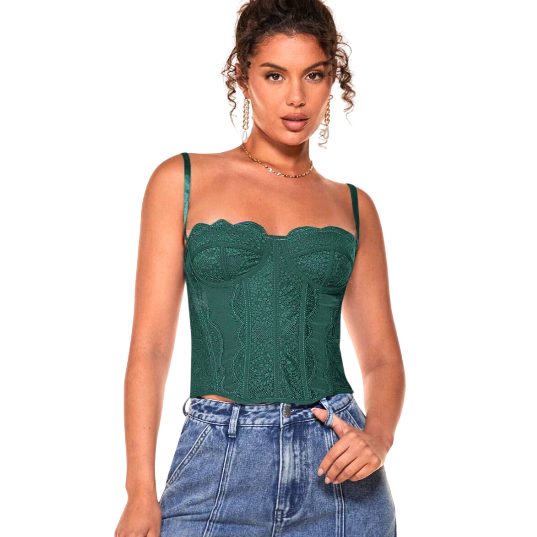 Emerald Bustier Cami Top