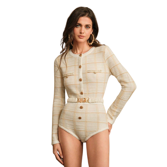 Belted Knit Bodysuit