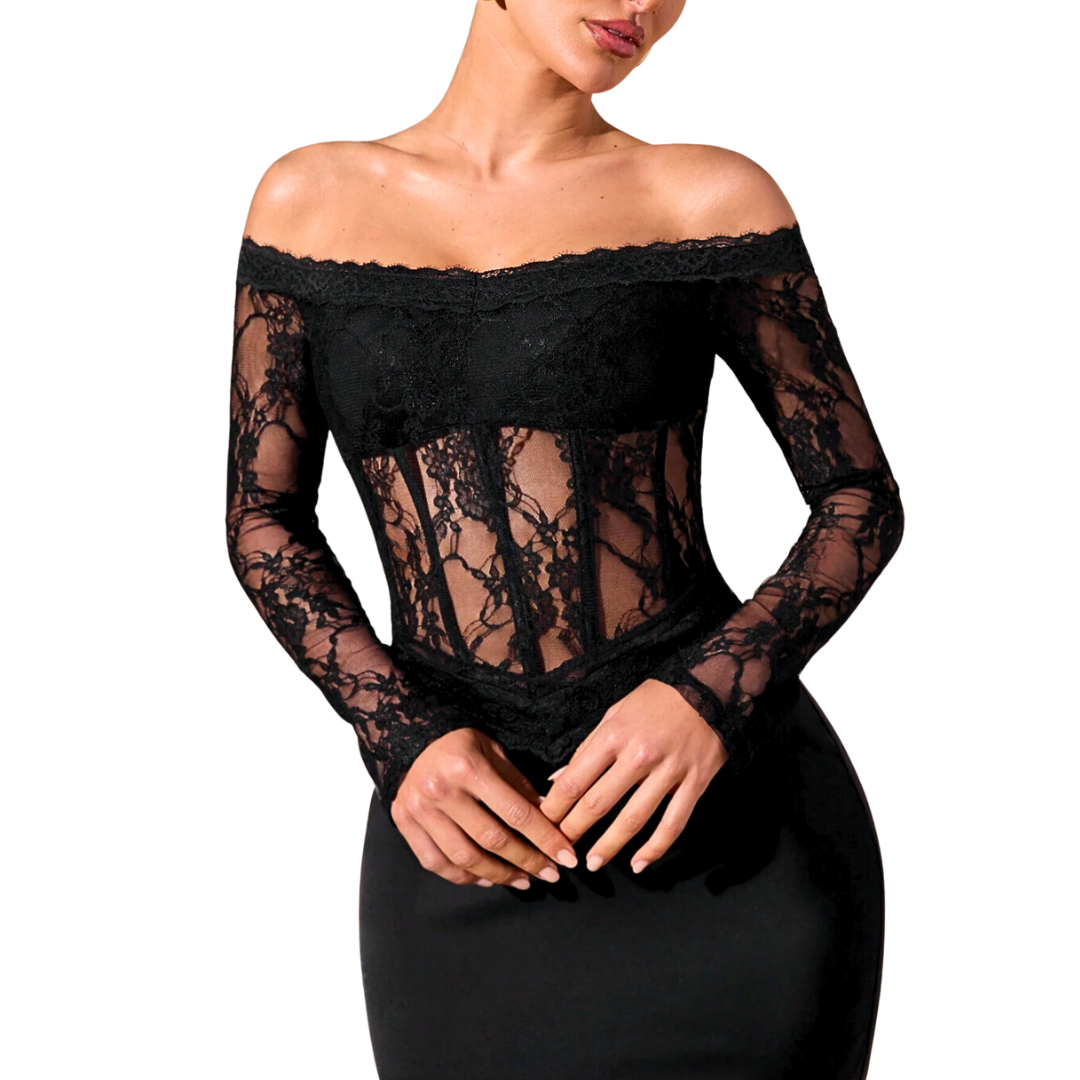 Sweetheart Sheer Corset Bodycon