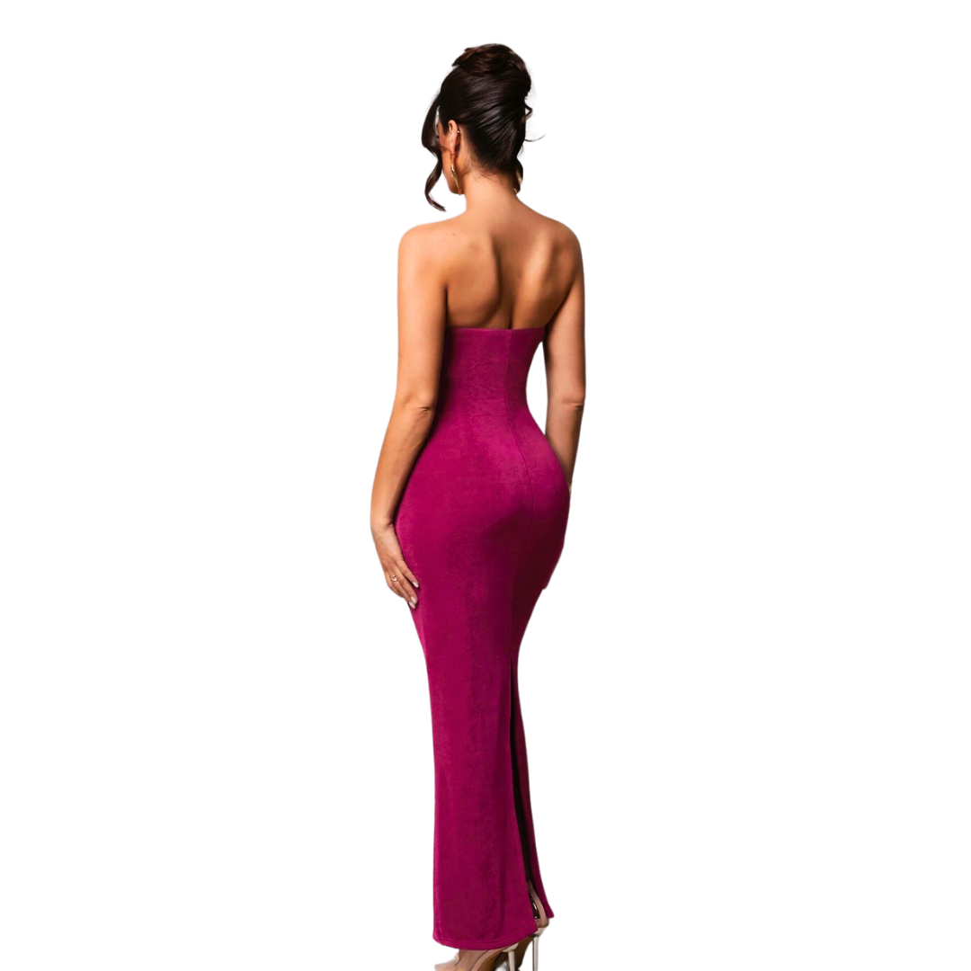 Two-tone Glossy Mermaid Dress